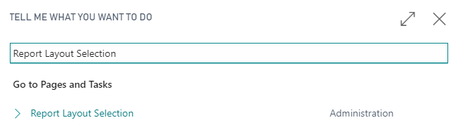 Capture d'&eacute;cran du r&eacute;sultat de la s&eacute;lection de la mise en page du rapport.
